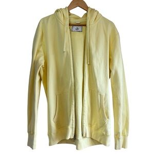 Reigning Champ zip up hoodie sweatshirt in yellow size XL good condition
